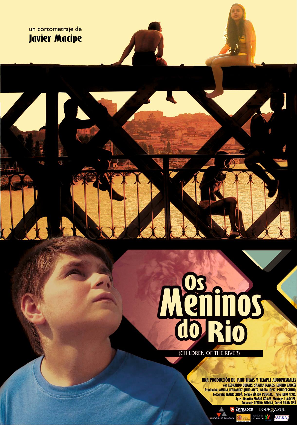 Cartel Os Meninos do Rio. Dirección Javier Macipe (2013) Coproducción hispano-portuguesa.